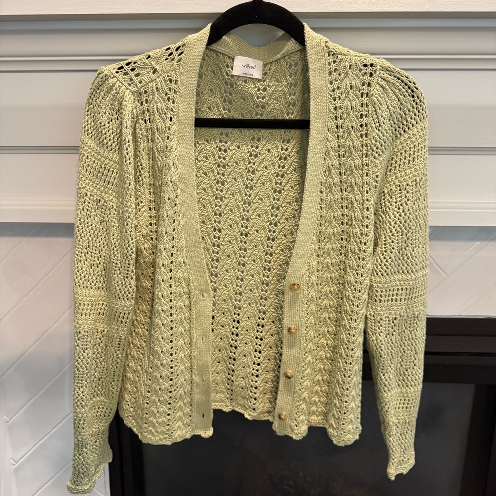 Wilfred Open-Front Cardigan - Soft Green